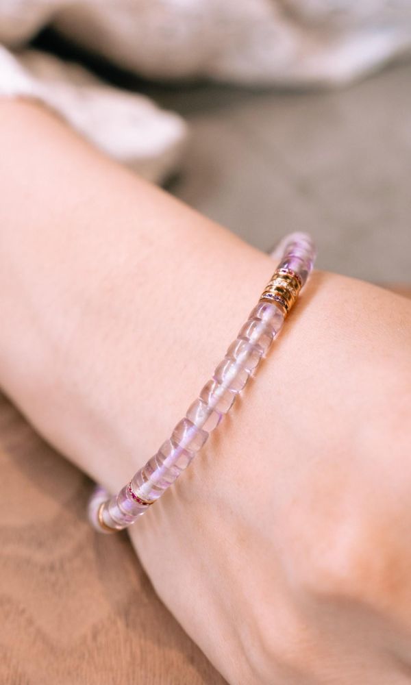 紫塔晶｜銀鑽切片 