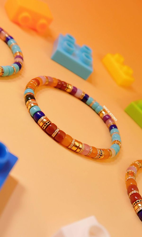 彩虹積木｜銀鑽切片 