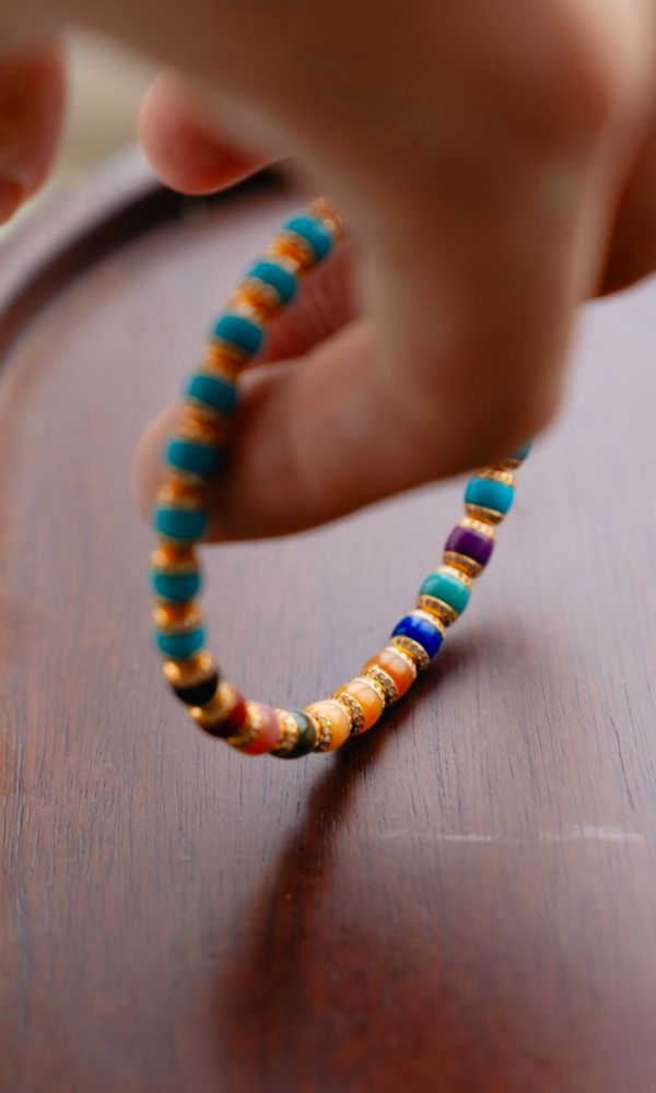 彩虹松石｜夾心鑽 