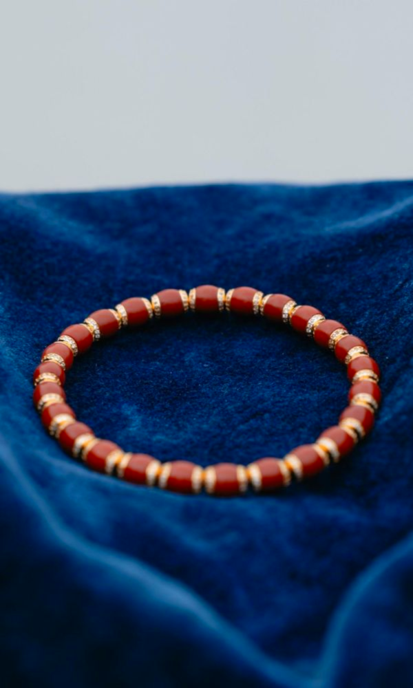 南紅瑪瑙｜夾心鑽 