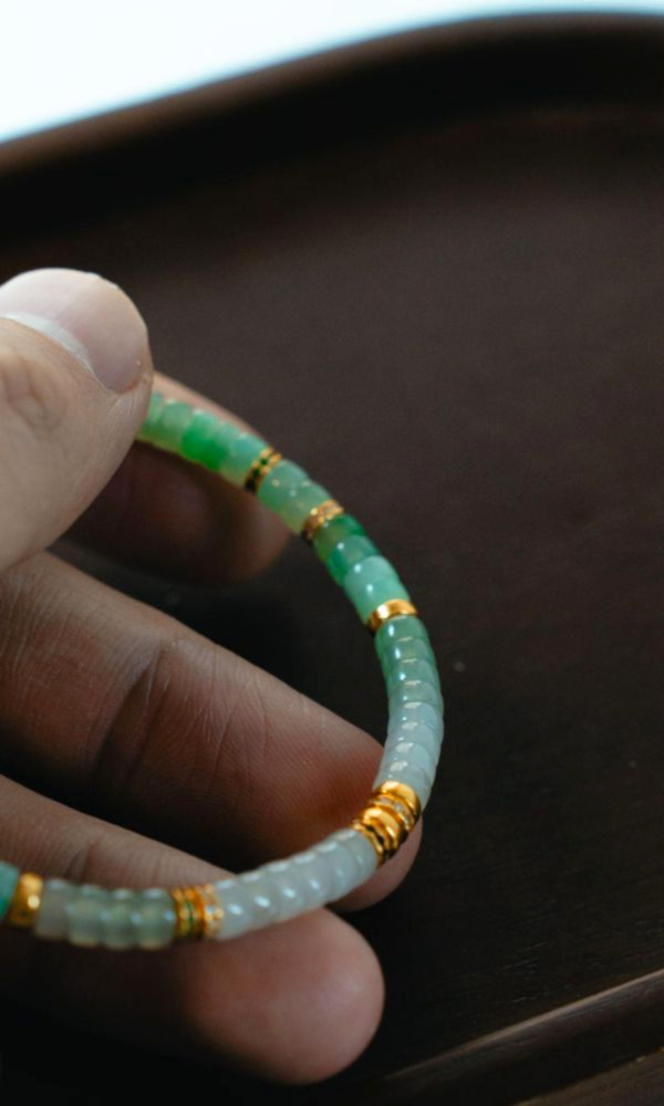 糖果翡翠｜銀鑽切片 