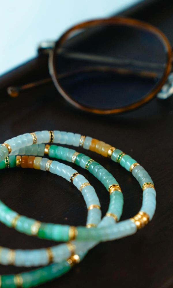 糖果翡翠｜銀鑽切片 