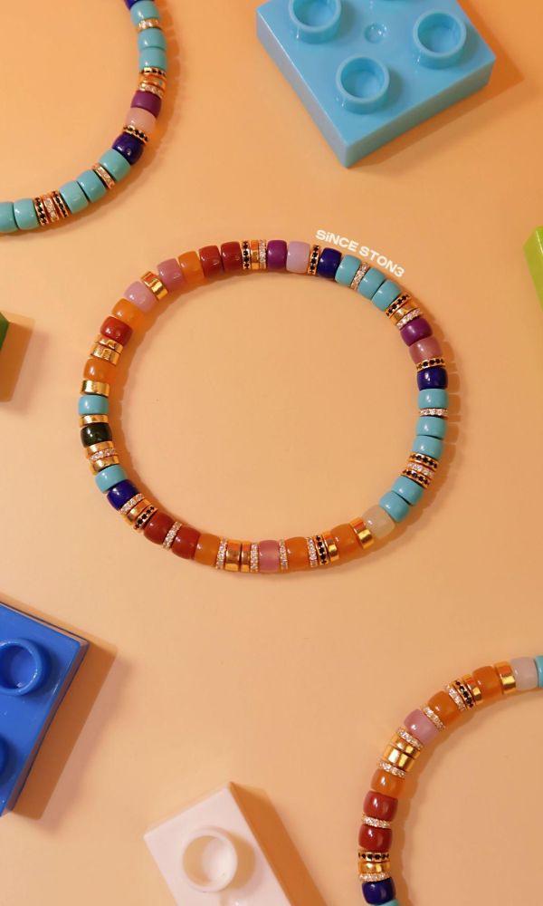 彩虹積木｜銀鑽切片 