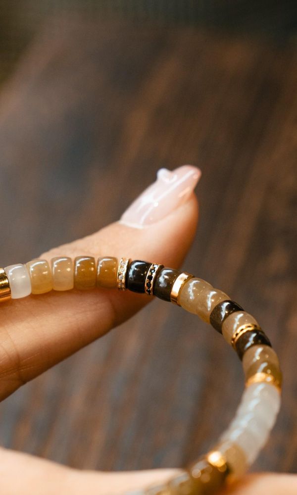 和田玉 ・ 煙紫糖料｜銀鑽切片 