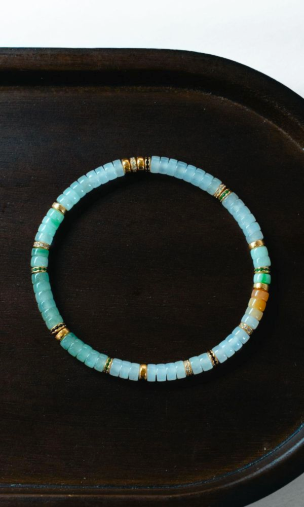 糖果翡翠｜銀鑽切片 