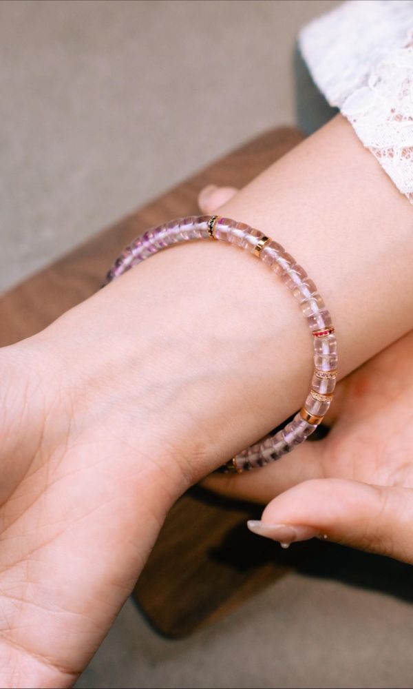 紫塔晶｜銀鑽切片 