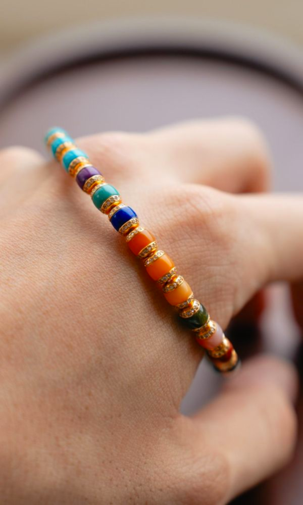 彩虹松石｜夾心鑽 