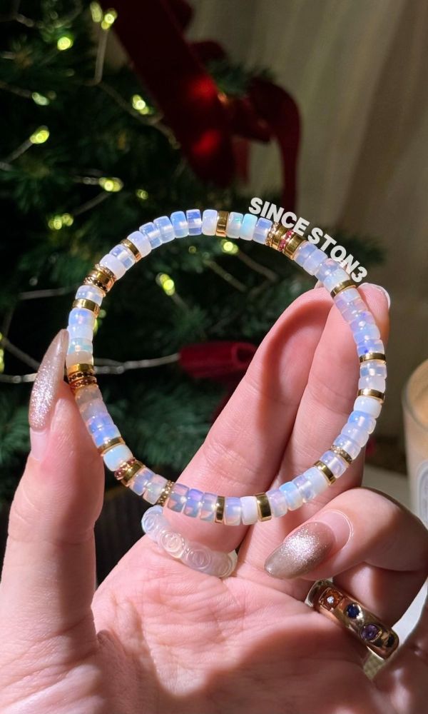 歐泊｜銀鑽切片 