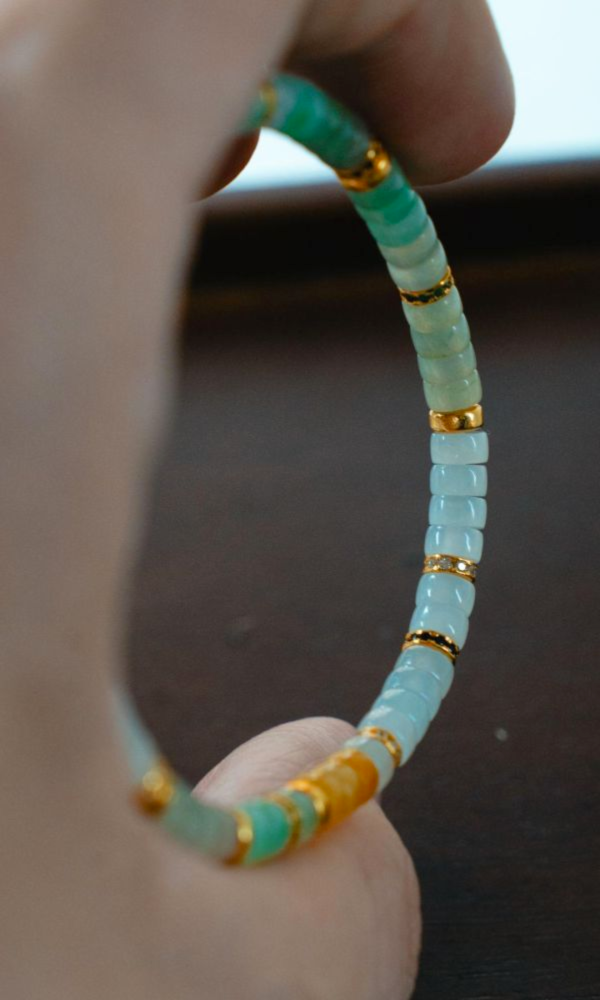 糖果翡翠｜銀鑽切片 