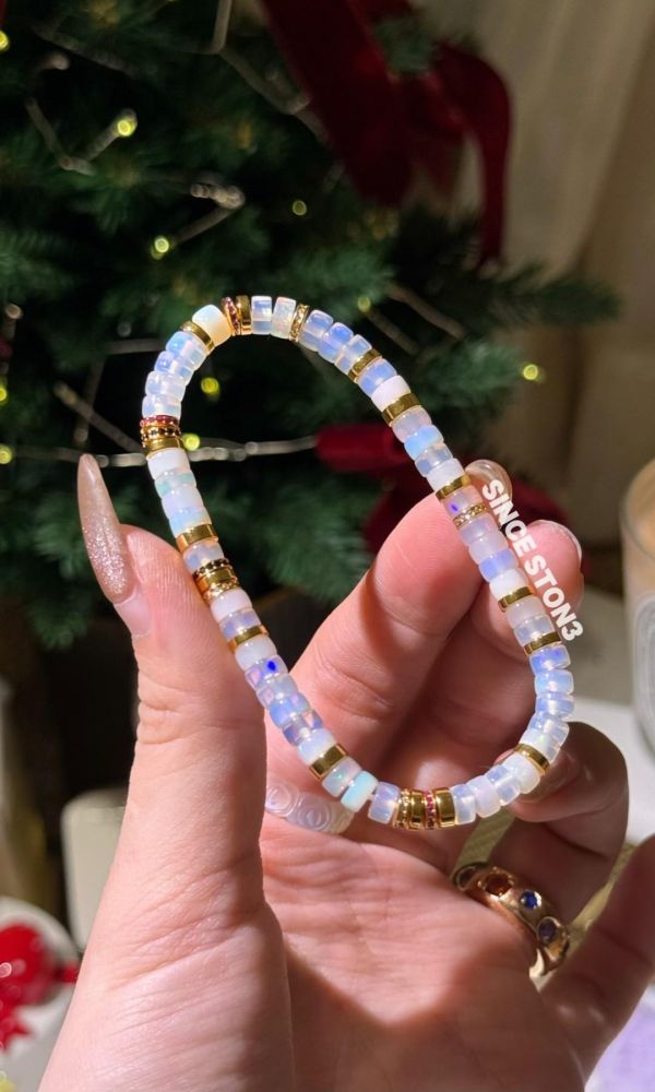 歐泊｜銀鑽切片 