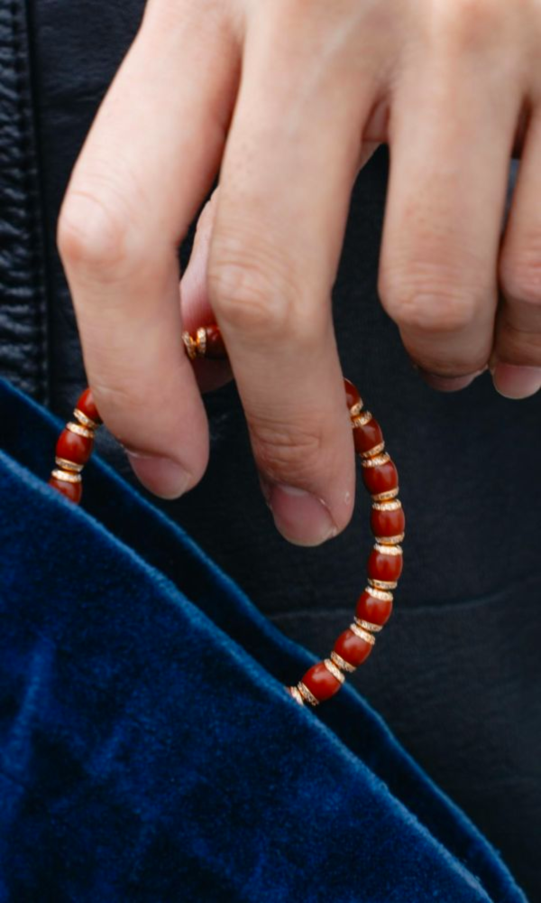 南紅瑪瑙｜夾心鑽 