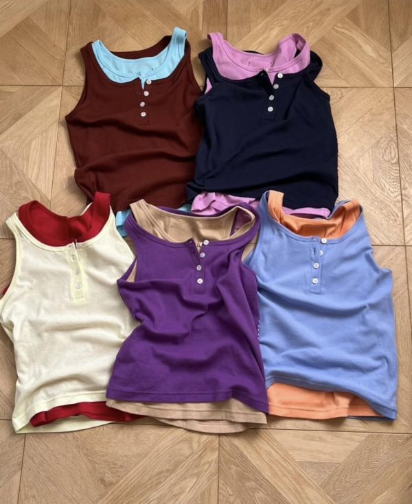 Common gull products 兩件式撞色背心 