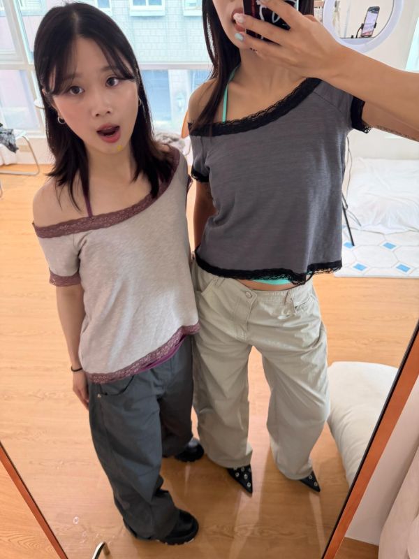 。Tokii選品。尼龍直筒修身長褲 