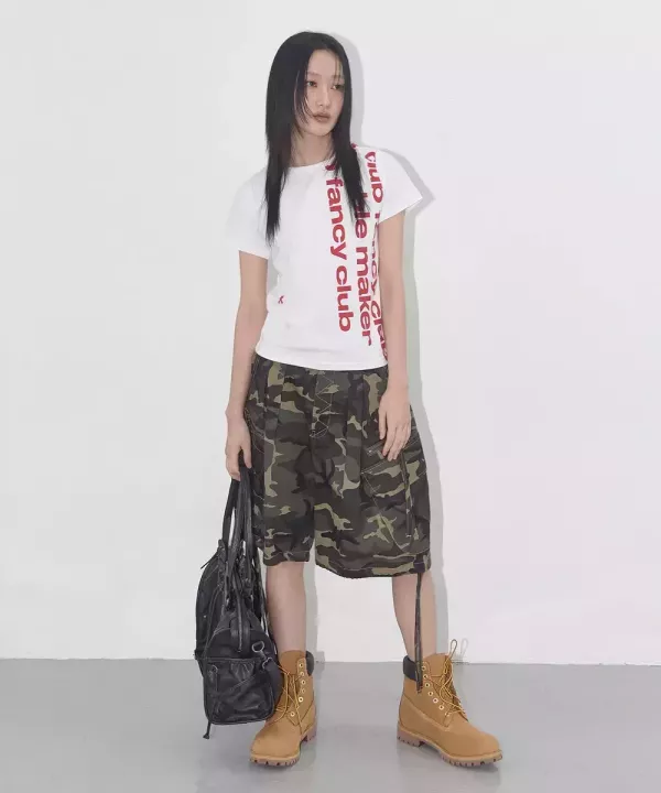 Fancy club 字母印花短踢 