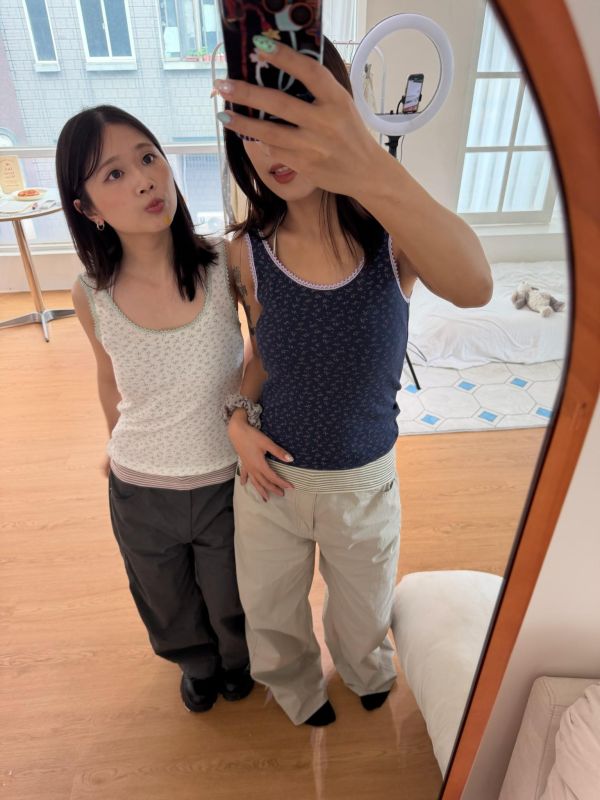 。Tokii選品。尼龍直筒修身長褲 