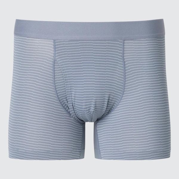 Uniqlo AIRism男生涼感平口內褲｜條紋前開叉（現貨） 