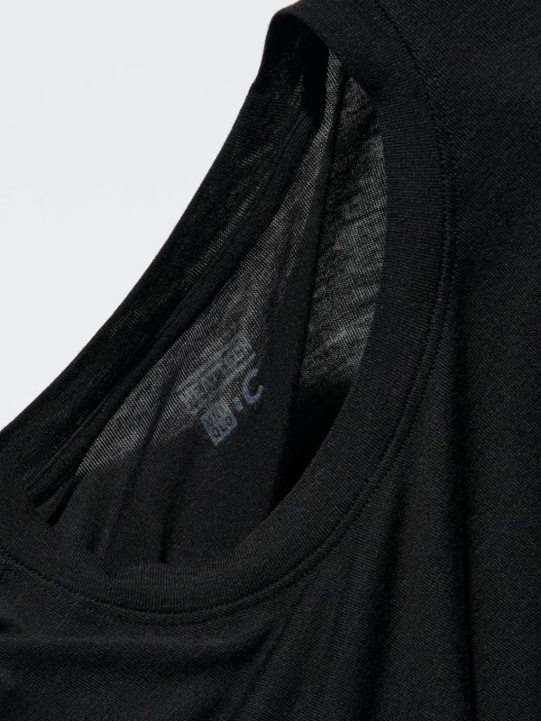 Uniqlo男生極暖圓領喀什米爾發熱衣 