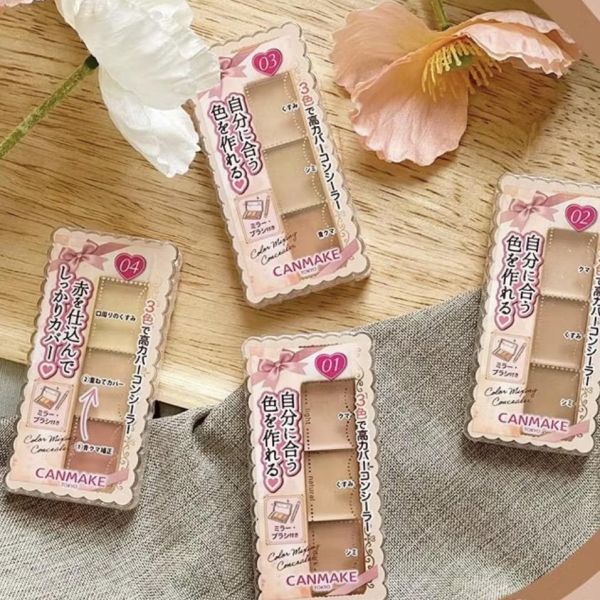 Canmake三色遮瑕膏（現貨） 