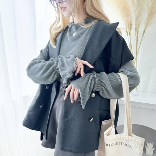 Classical Elf｜花花滾邊上衣（現貨） 