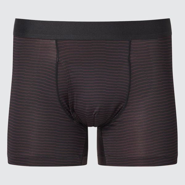Uniqlo AIRism男生涼感平口內褲｜條紋前開叉（現貨） 