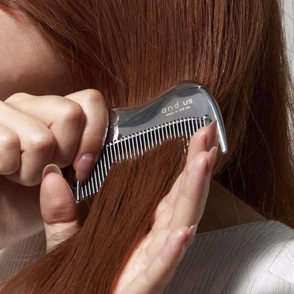 3coins防靜電金屬扁梳 