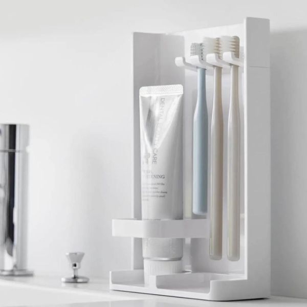 山崎實業｜牙膏、牙刷架 