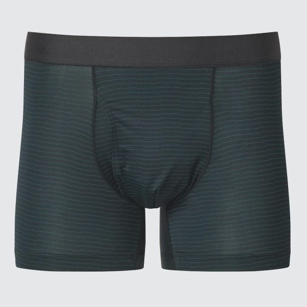 Uniqlo AIRism男生涼感平口內褲｜條紋前開叉（現貨） 