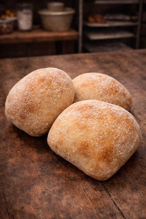 春吉空餡巧巴達4入組(每組約500g) 義式巧巴達, ciabatta, 歐式麵包,手作麵包,宅配歐包,酸種,拖鞋麵包