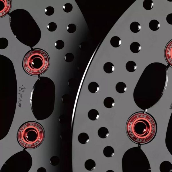 FAR 赤鬼碟盤 220mm 加大 圓形浮動碟 蟬叫 VESPA專用 偉士牌 