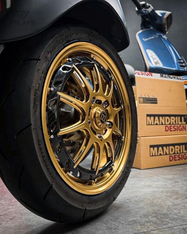 MANDRILL 雙片式碳纖維 鍛造輪框 偉士牌 VESPA 輪框 鍛框 衝刺/春天/LX 