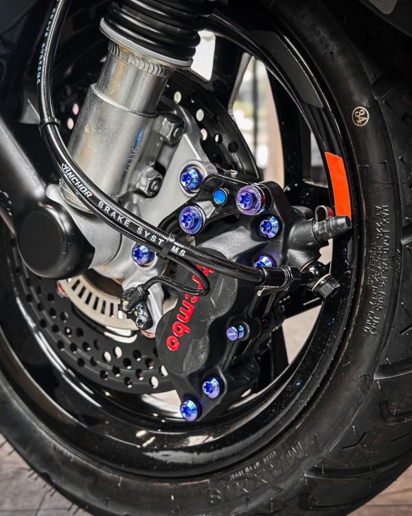 台灣製 ROYAL 正鈦螺絲 Brembo基本對四卡鉗 螺絲組 鈦紫色 帝王黑 土豪金 