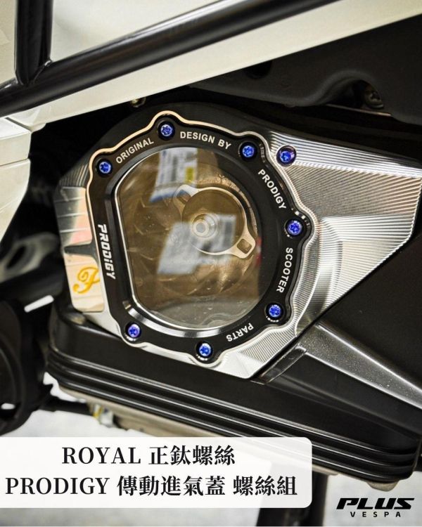 台灣製 ROYAL 正鈦螺絲 Prodigy 機怪 傳動進氣蓋 螺絲組 鈦紫色 帝王黑 土豪金 