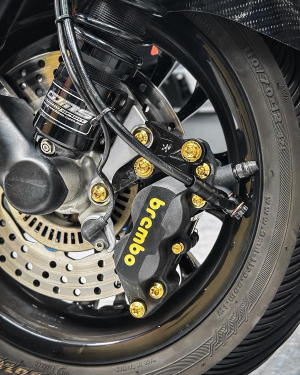 台灣製 ROYAL 正鈦螺絲 Brembo基本對四卡鉗 螺絲組 鈦紫色 帝王黑 土豪金 