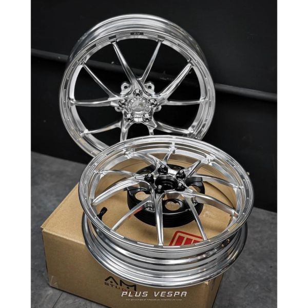 AM studio SR5 鍛造輪框 偉士牌 VESPA 輪框 鍛框 衝刺/春天/LX 
