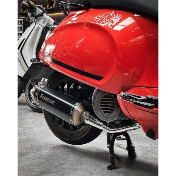 AKRAPOVIC 蠍子管 白鐵加大前段 增加排氣 速度提升 偉士牌 