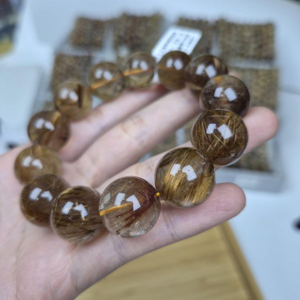 17+mm高品鈦晶手珠 鈦晶,水晶,Mi晶亮,手珠,飾品