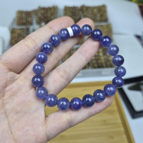 9mm 坦桑手珠 坦桑,水晶,五行,Mi晶亮,咪晶亮