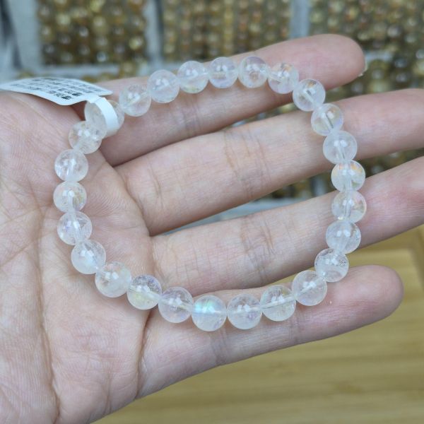 馬島月光手珠 馬島月光,月光石,水晶,手珠
