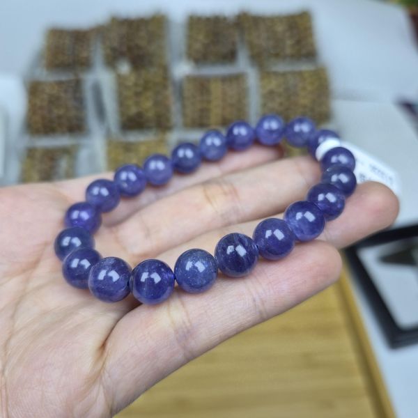 9mm 坦桑手珠 坦桑,水晶,五行,Mi晶亮,咪晶亮