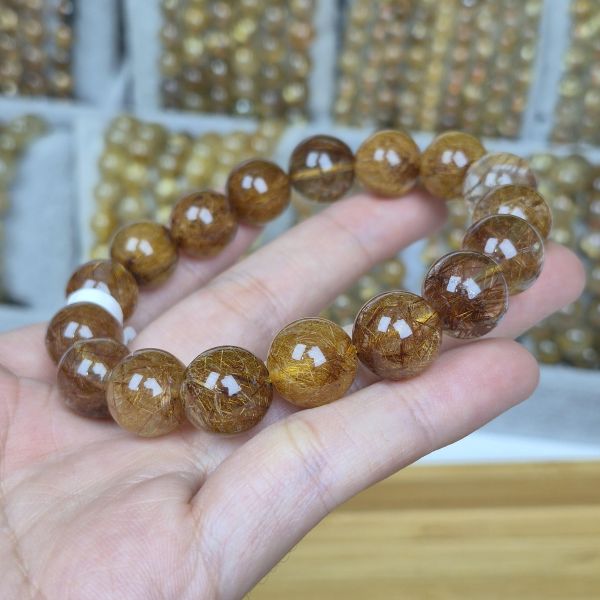 12mm高品鈦晶手珠 鈦晶,水晶,Mi晶亮,手珠,