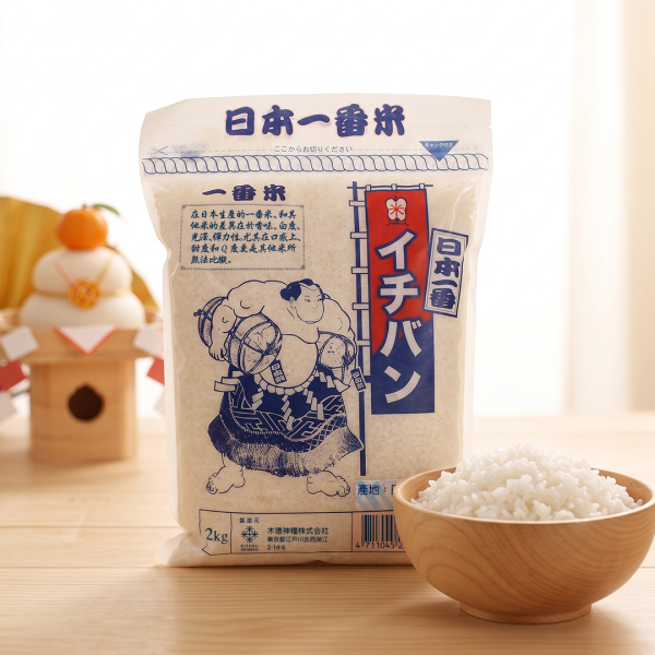 日本一番米 2kg CNS一等米,日本品種米,日本米,香Q米,高甜度白米,Q彈米飯,台灣好米,料理用米,嚼勁米,家庭用米,台灣穀堡
