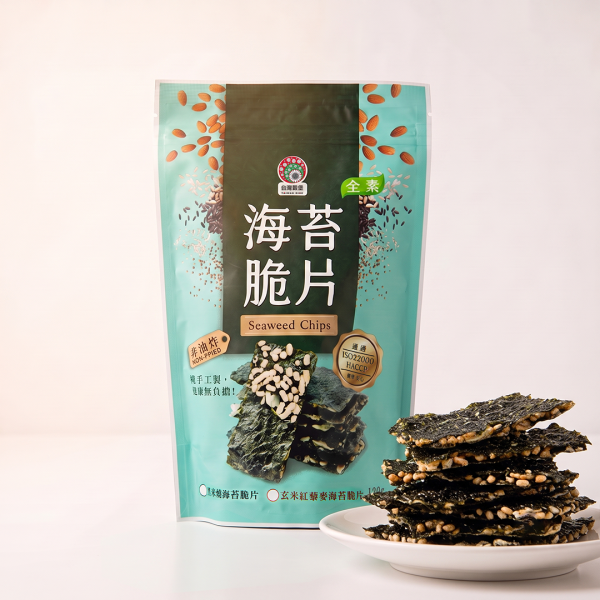 玄米紅藜麥海苔脆片 120g (純素) 紅藜麥海苔餅乾,玄米海苔餅乾,海苔穀物脆餅,海苔堅果零食,海苔烘焙零食,非油炸海苔零食,紅藜麥休閒食品,玄米休閒食品,高纖穀物零食,健康海苔脆片,低負擔零食推薦,純素點心推薦,團購零食推薦,下午茶零食推薦,追劇必備零食,辦公室下午茶點心,全家共享零食,穀物烘焙食品,香脆海苔餅,健康休閒食品