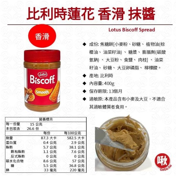 比利時蓮花抹醬 蓮花抹醬