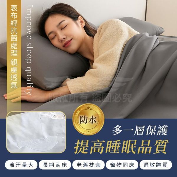 德國魯道夫抗菌玩色防水枕頭套 