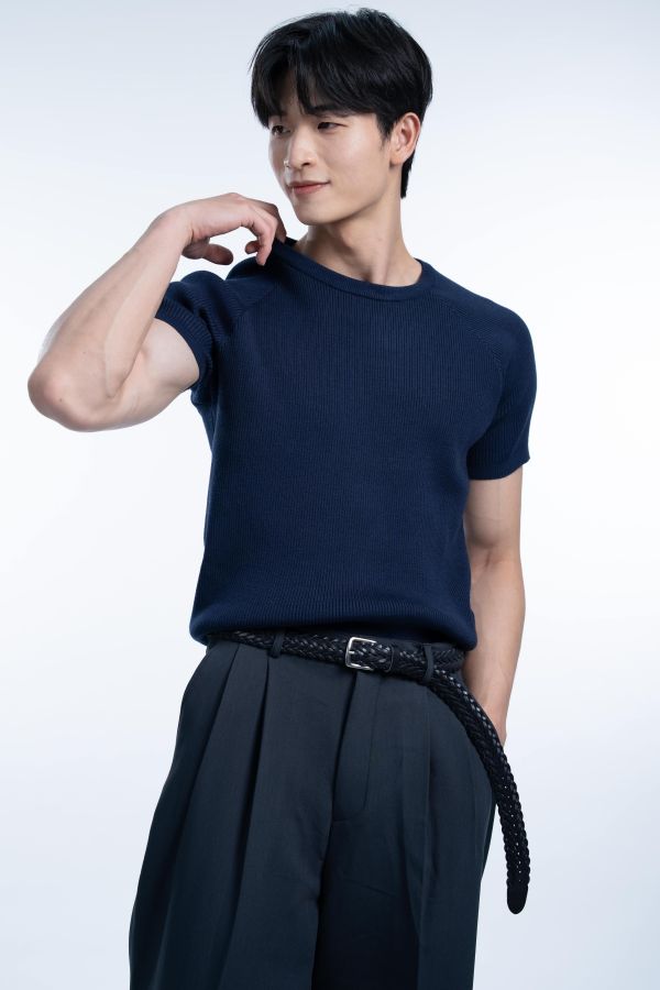 Muscle Fit 厚磅針織短衫 Muscle Fit