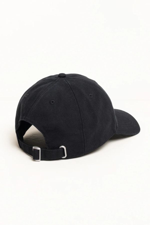 Stussy LP BASIC CANVAS CAP(BLACK) 