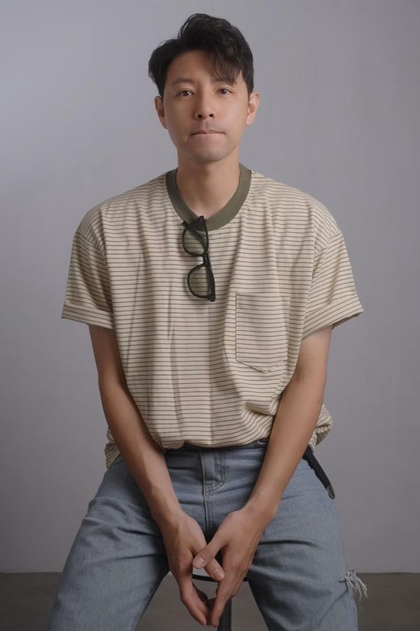 條紋口袋厚磅踢 