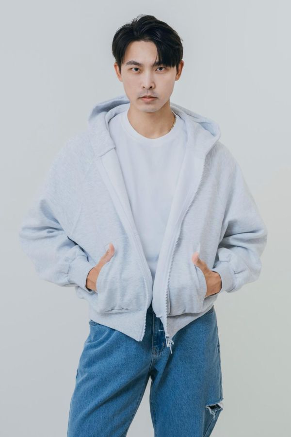 街頭百搭極簡風連帽外套 