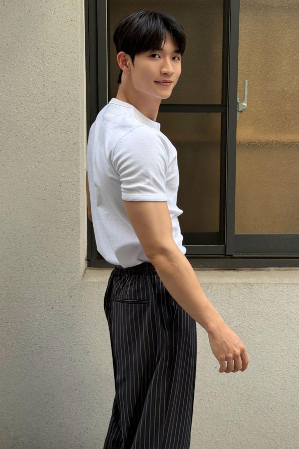 Muscle Fit亨利領短衫 
