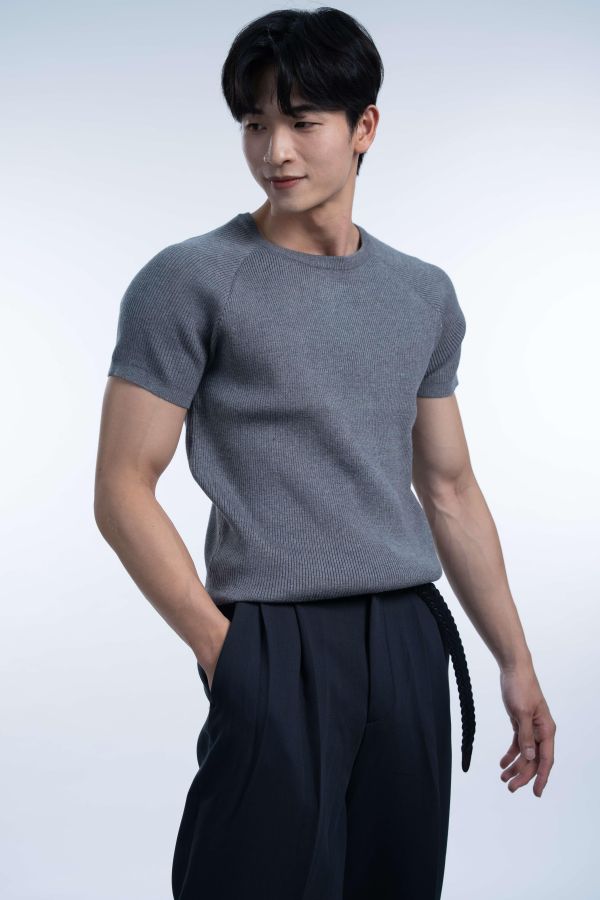Muscle Fit 厚磅針織短衫 Muscle Fit